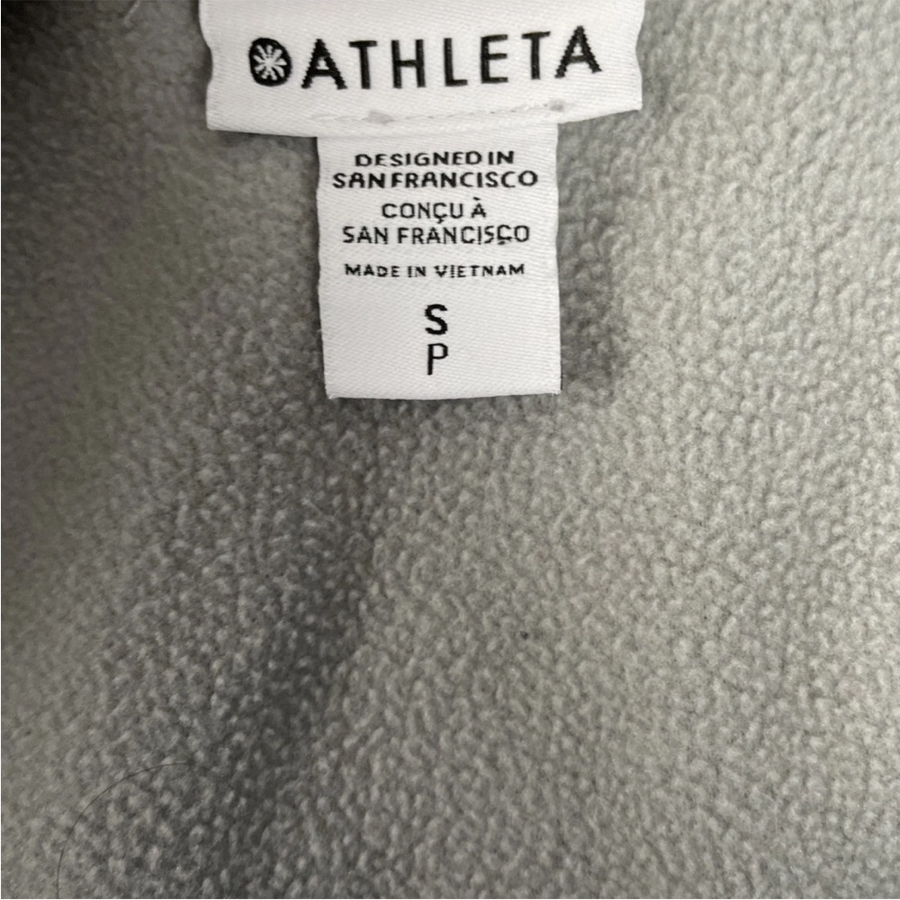 ATHLETA Triumph Hoodie Sweatshirt Jacket Size Small Grey Gym Workout #486251 - Picture 5 of 7